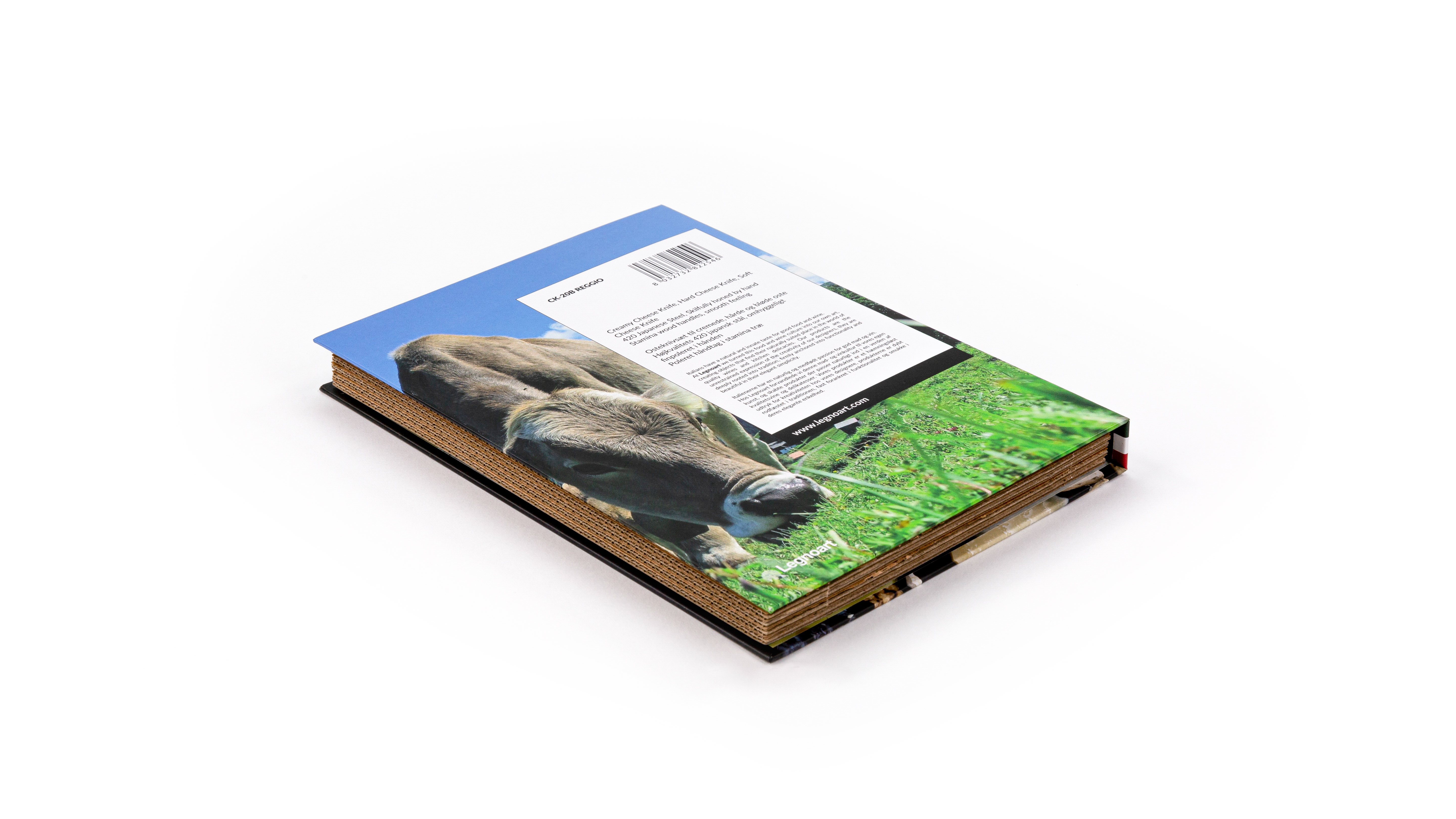 Legnoart REGGIO CK20B osteknivsæt m/3 dele - Lyst træskaft